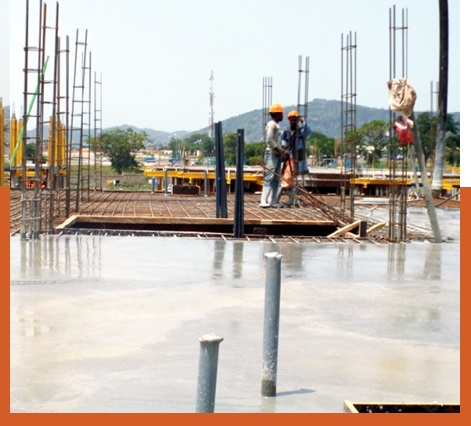 ASO GARDEN ESTATE – CASTING OF CONCRETE SLAB IN ONE OF THE UNITS 2